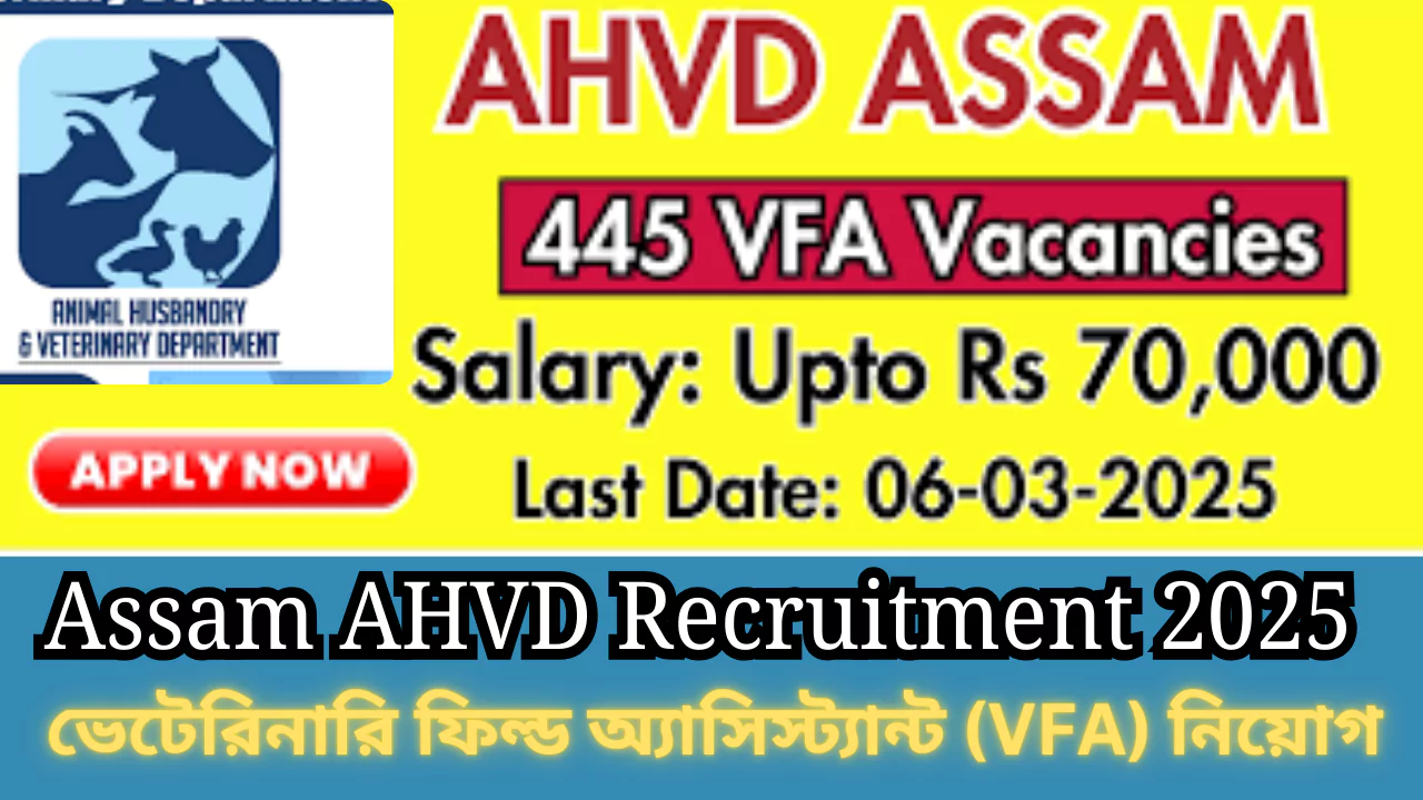 Assam AHVD Recruitment 2025