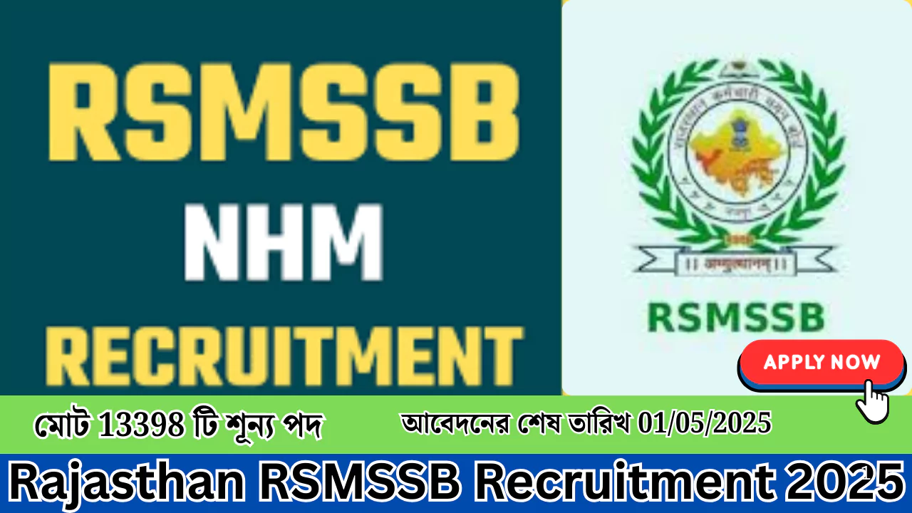 Rajasthan RSMSSB Recruitment 2025