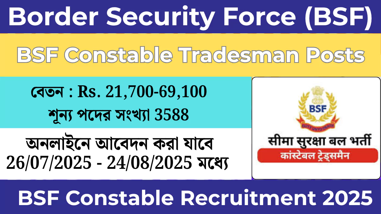 BSF Constable Recruitment 2025